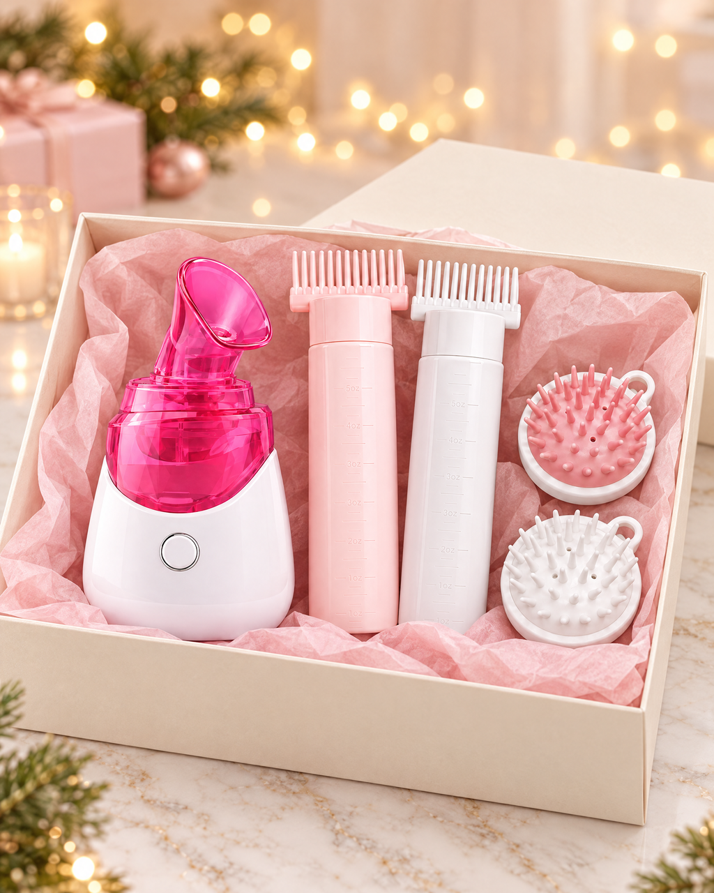 Pack Ritual en caja de regalo con papel de seda rosa