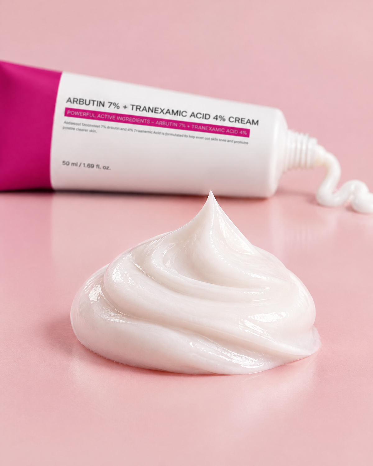 Textura de la crema iluminadora