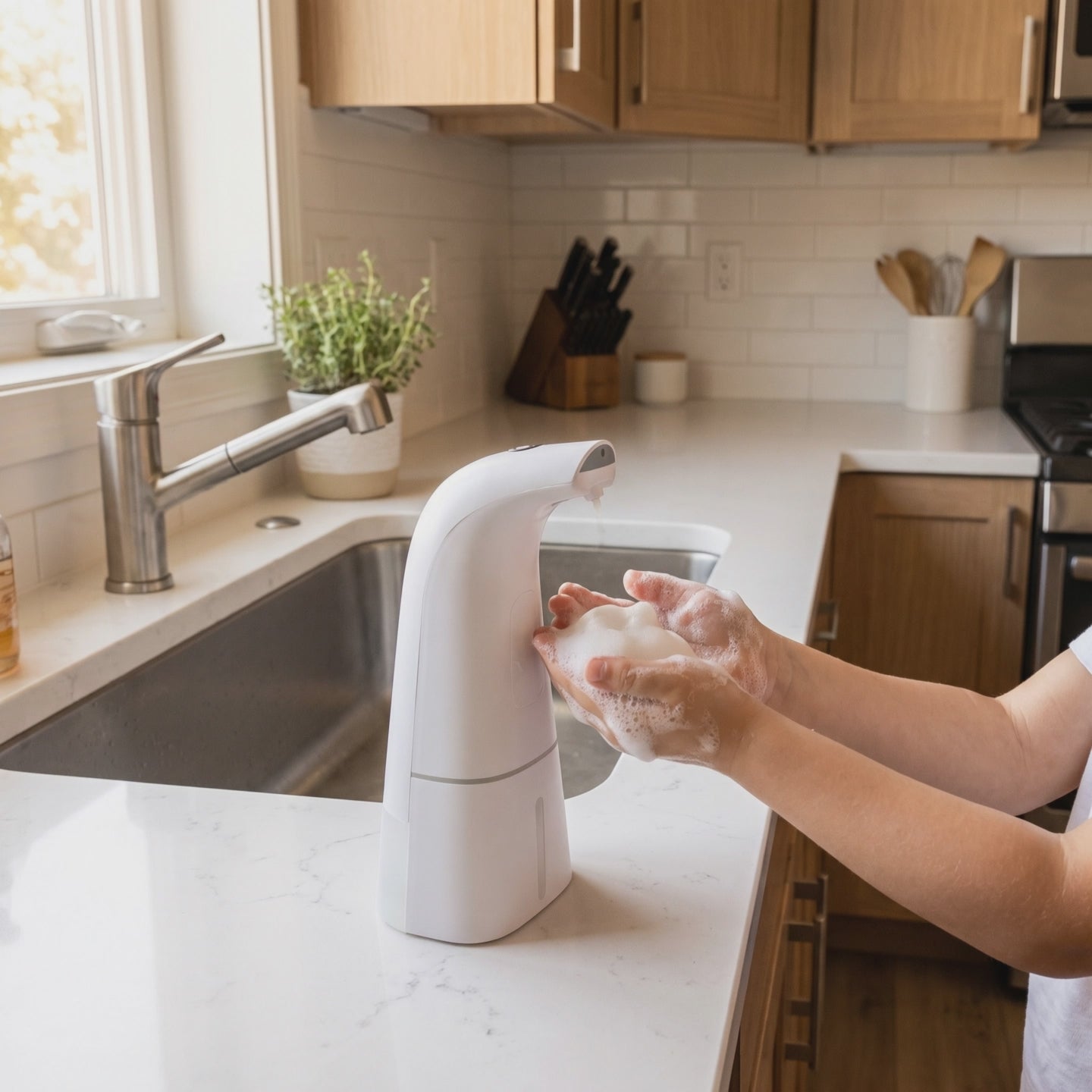 Tersella Pure · Dispensador de jabón automático con espuma